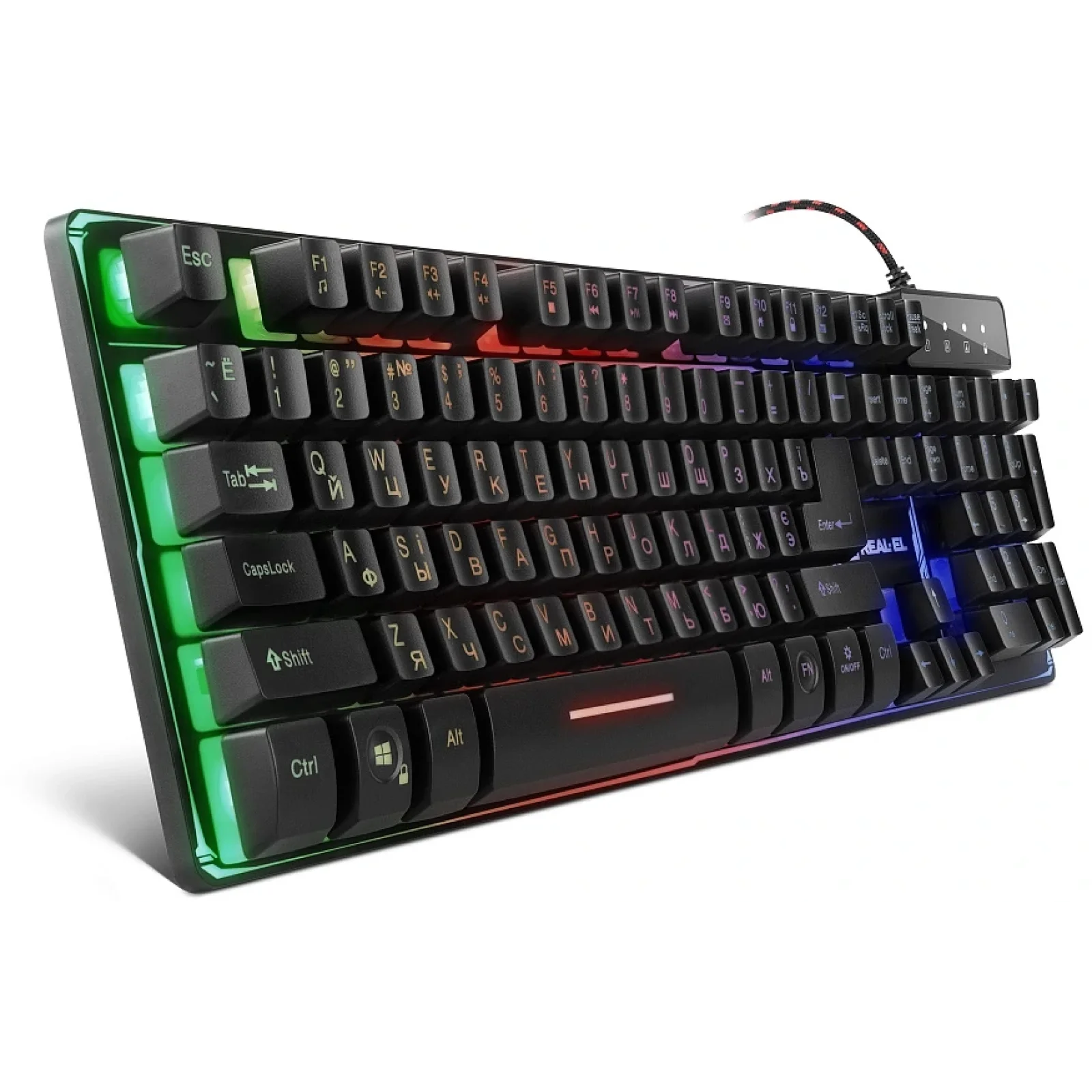 Клавиатура REAL-EL Gaming 8700 Black, EL123100015 UA