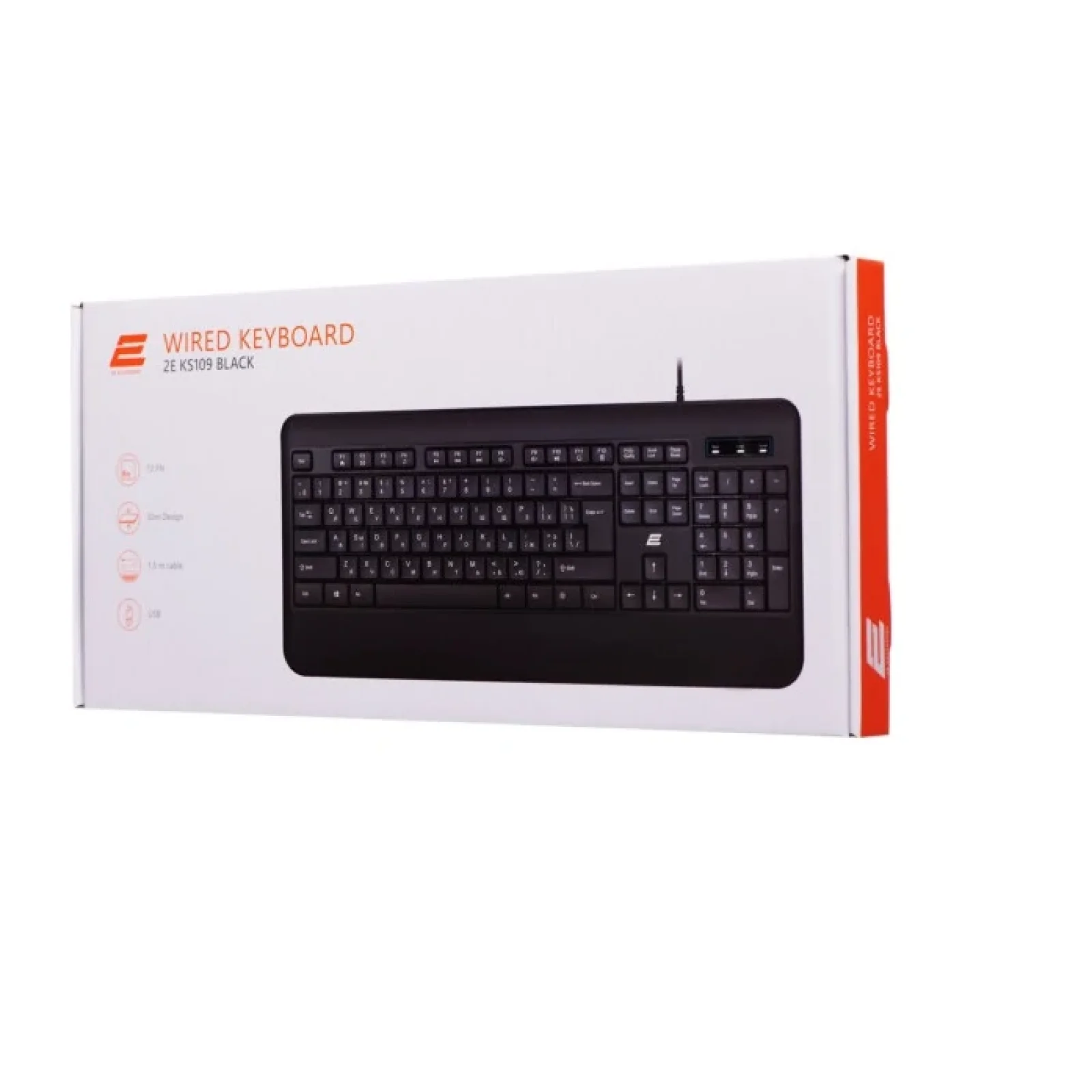 Клавиатура 2E KS109 USB Black (2E-KS109UB) UA