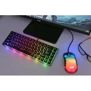 Клавіатура 2E Gaming KG345 RGB 68key USB Transparent, 2E-KG345TR UA