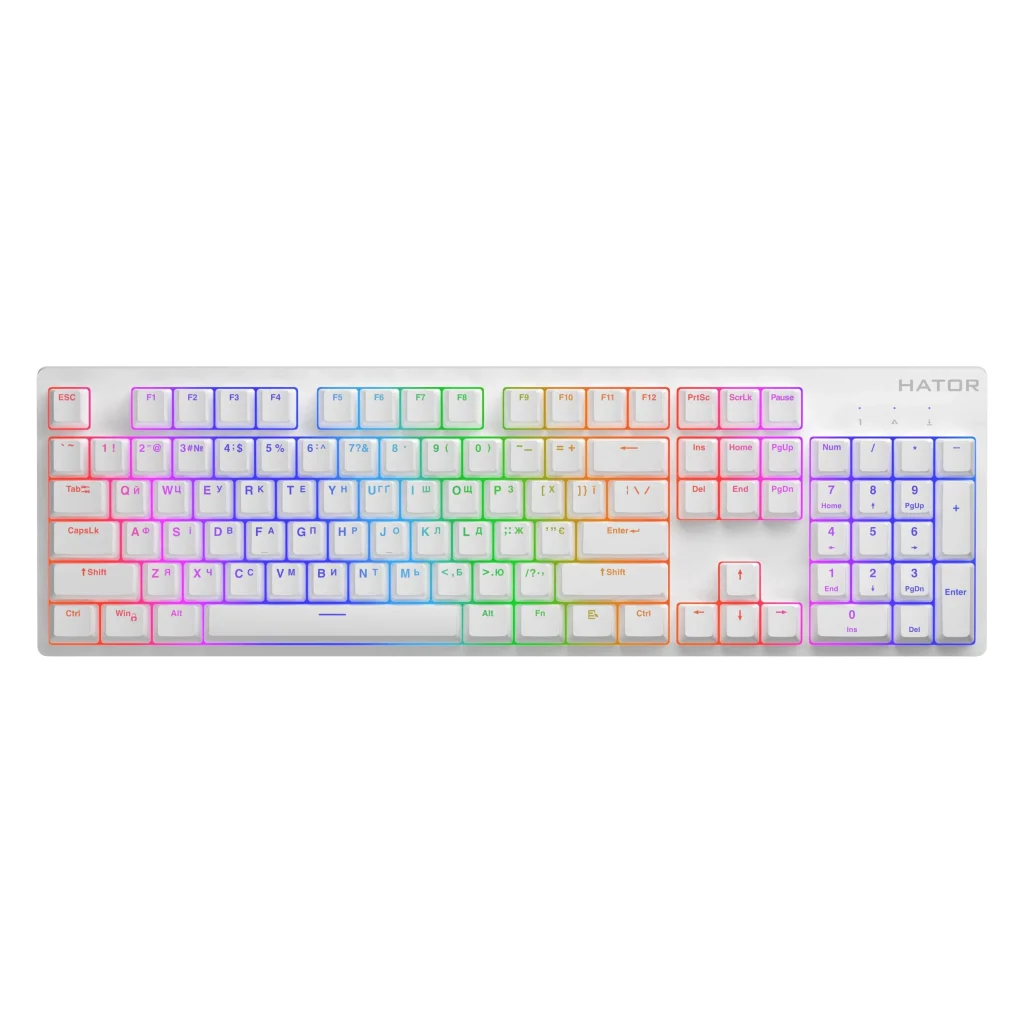 Клавіатура Hator Rockfall 2 Mecha Orange White (HTK-711) UA