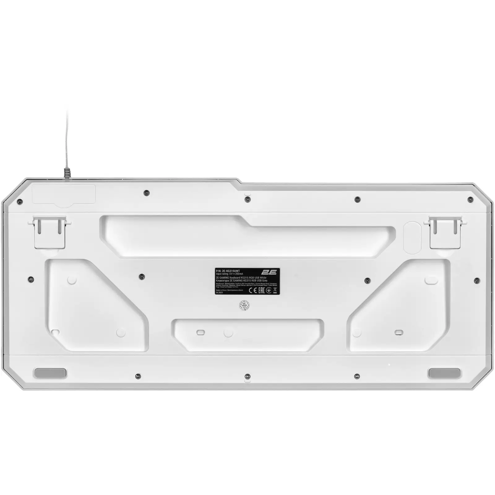 Клавіатура 2E Gaming KG315 RGB USB White Ukr (2E-KG315UWT) UA