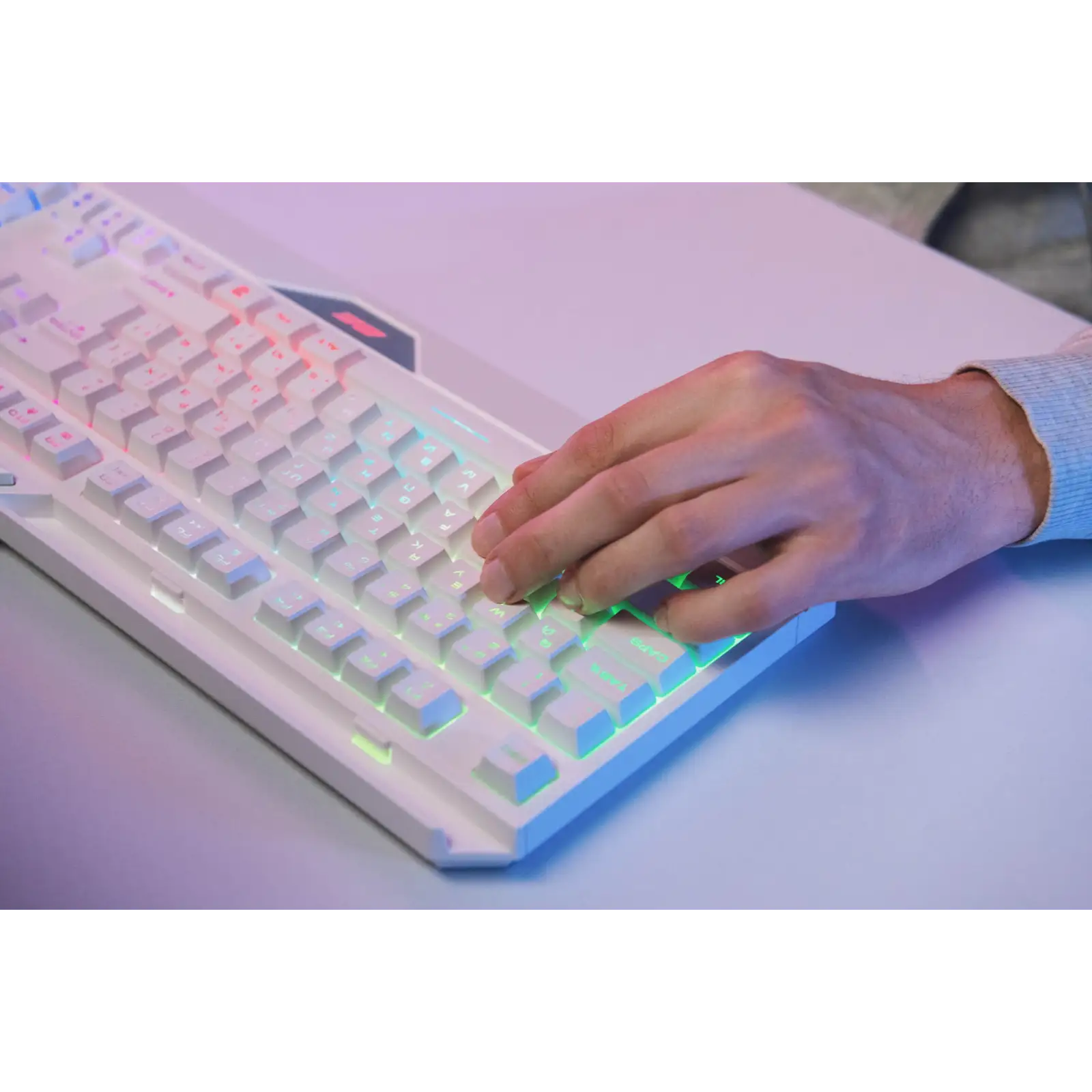 Клавіатура 2E Gaming KG315 RGB USB White Ukr (2E-KG315UWT) UA