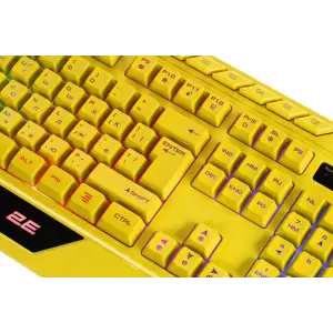 Клавіатура 2E Gaming KG315 RGB USB Yellow Ukr (2E-KG315UYW) UA