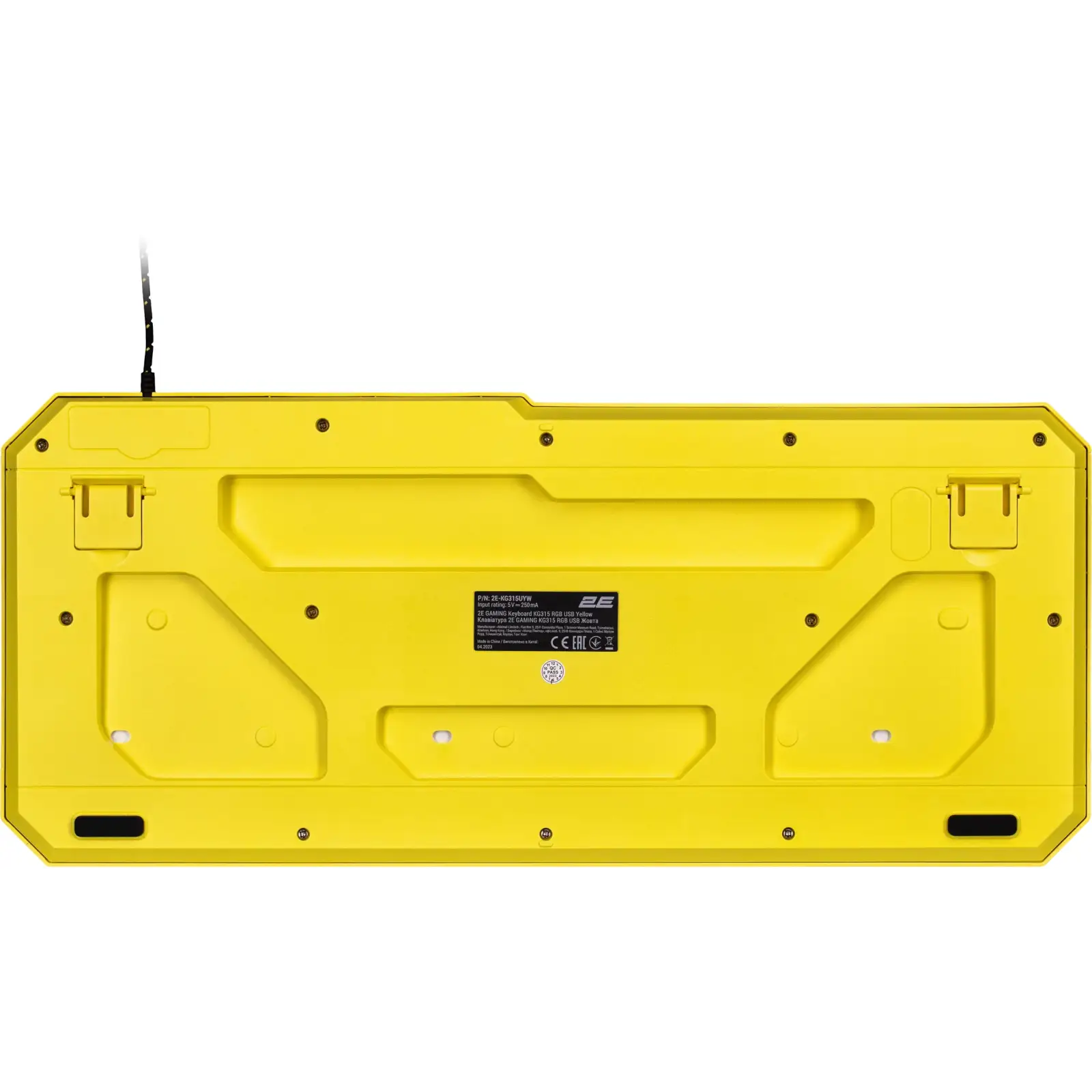 Клавіатура 2E Gaming KG315 RGB USB Yellow Ukr (2E-KG315UYW) UA
