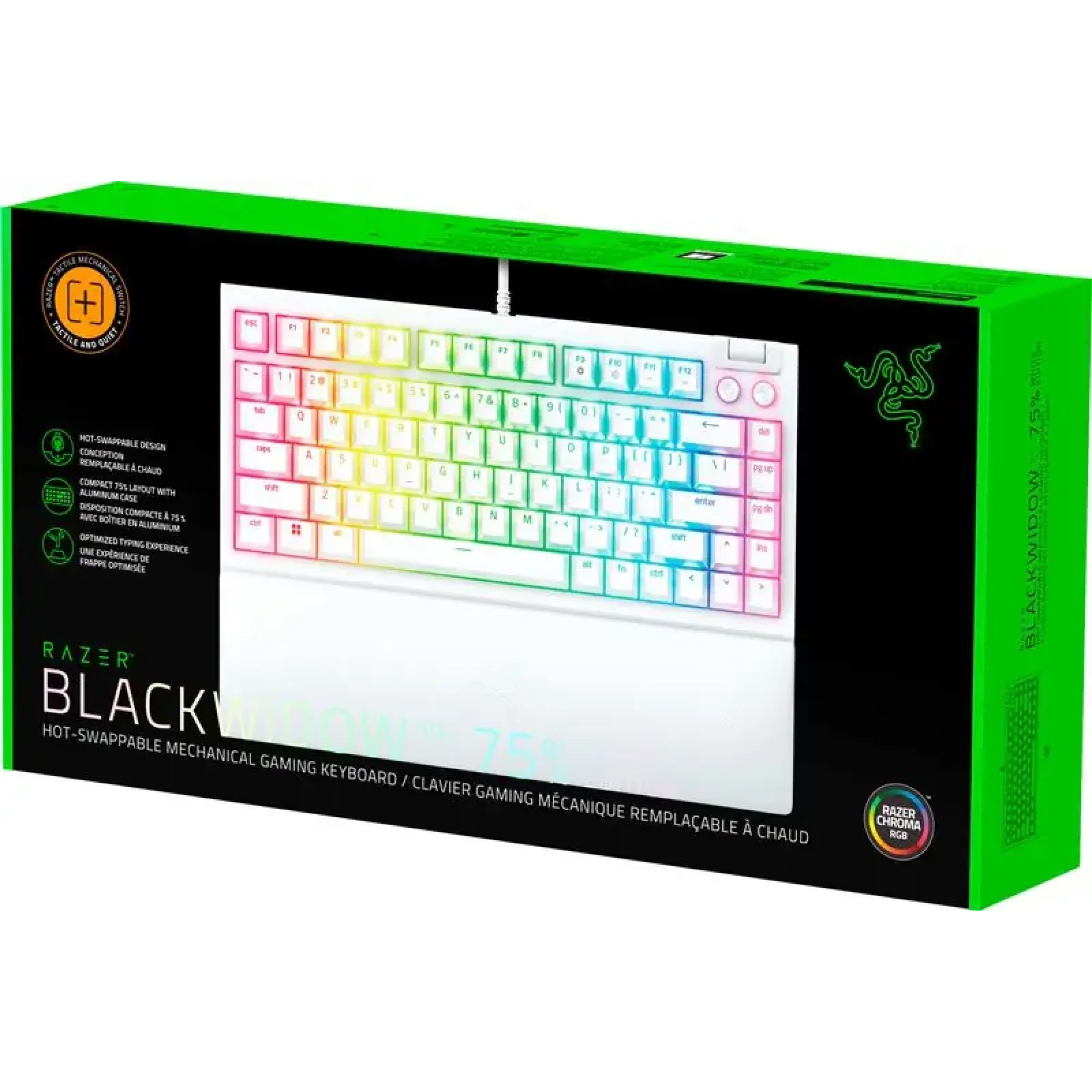 Клавиатура Razer BlackWidow V4 75% White (RZ03-05001700-R3M1) UA
