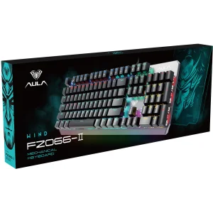Клавіатура Aula Mechanical F2066-II KRGD blue rainbow backlit (6948391234526) UA