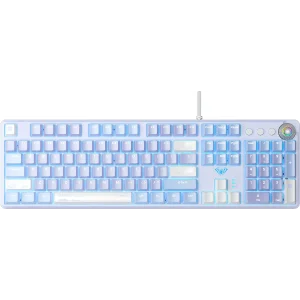 Клавіатура Aula Mechanical F2088 PRO White/Violet, plus 9 Purple keys KRGD blue (6948391234915) UA