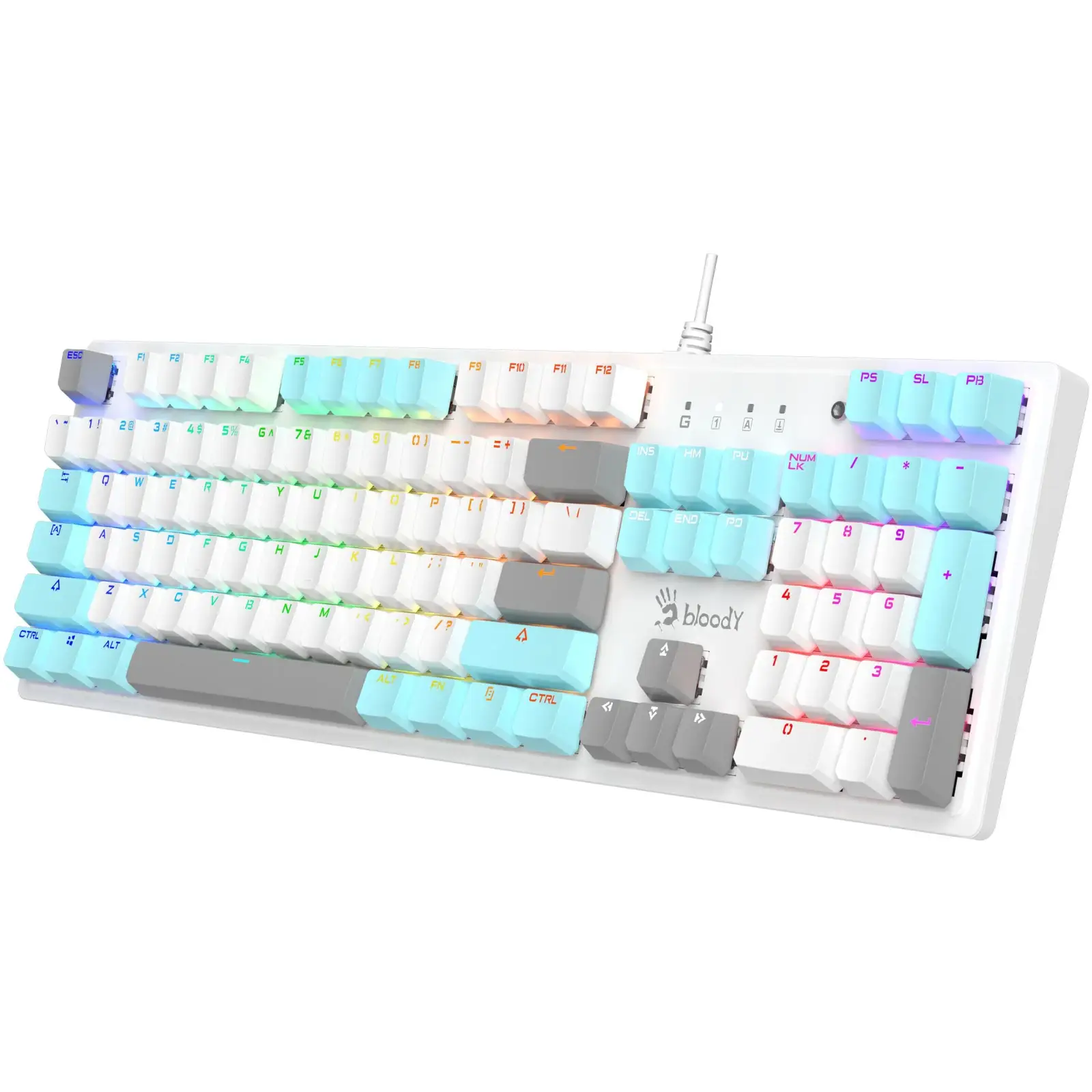Клавіатура A4Tech S510R Bloody Icy White, S510R (Icy White) UA