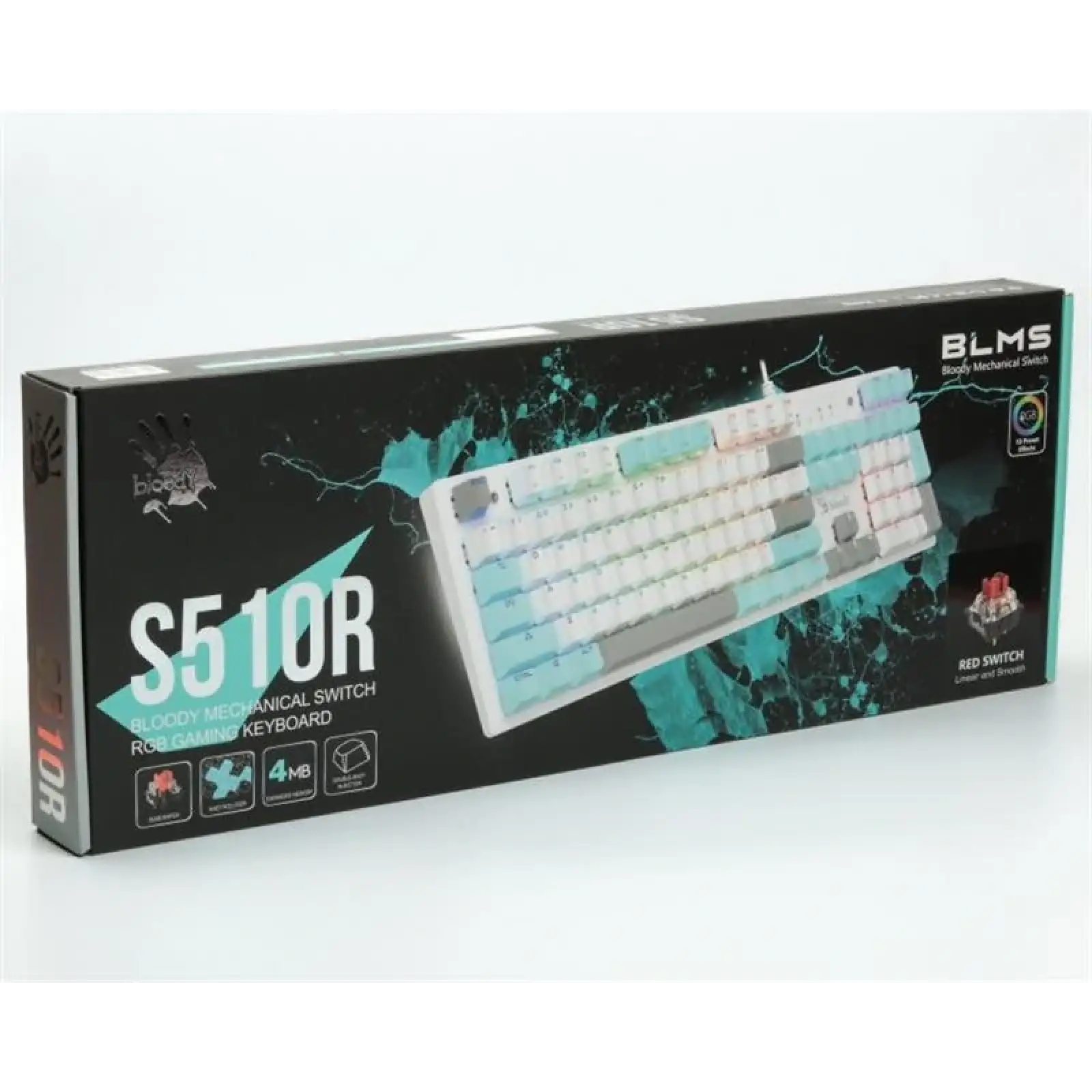 Клавіатура A4Tech S510R Bloody Icy White, S510R (Icy White) UA