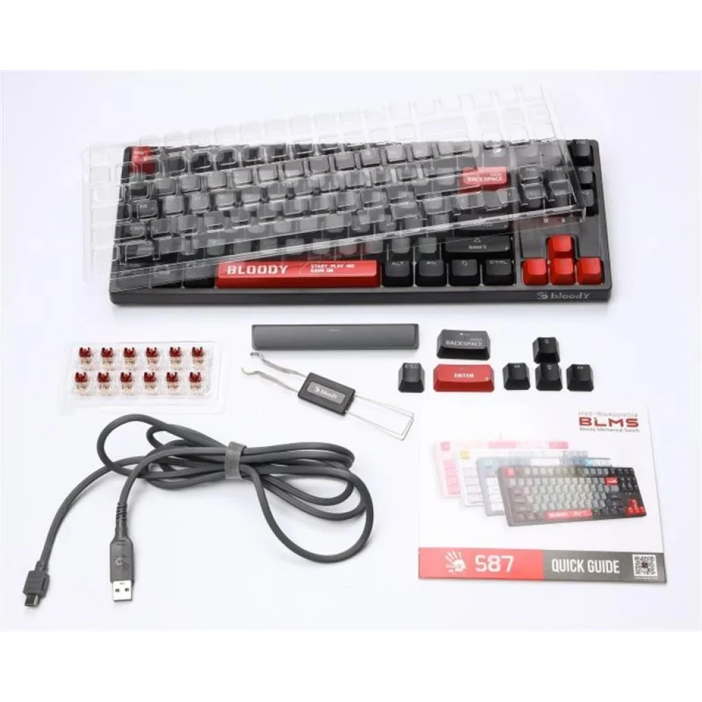 Клавіатура A4Tech S87 Bloody Energy Red, S87 (Energy Red) UA