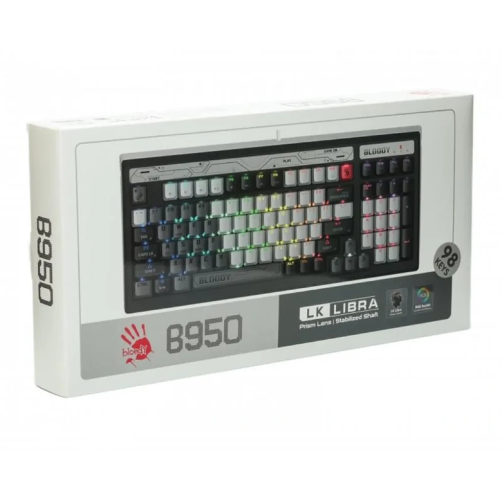 Клавіатура A4Tech Bloody B950 RGB Warrior Grey, B950 RGB (Warrior Grey) UA