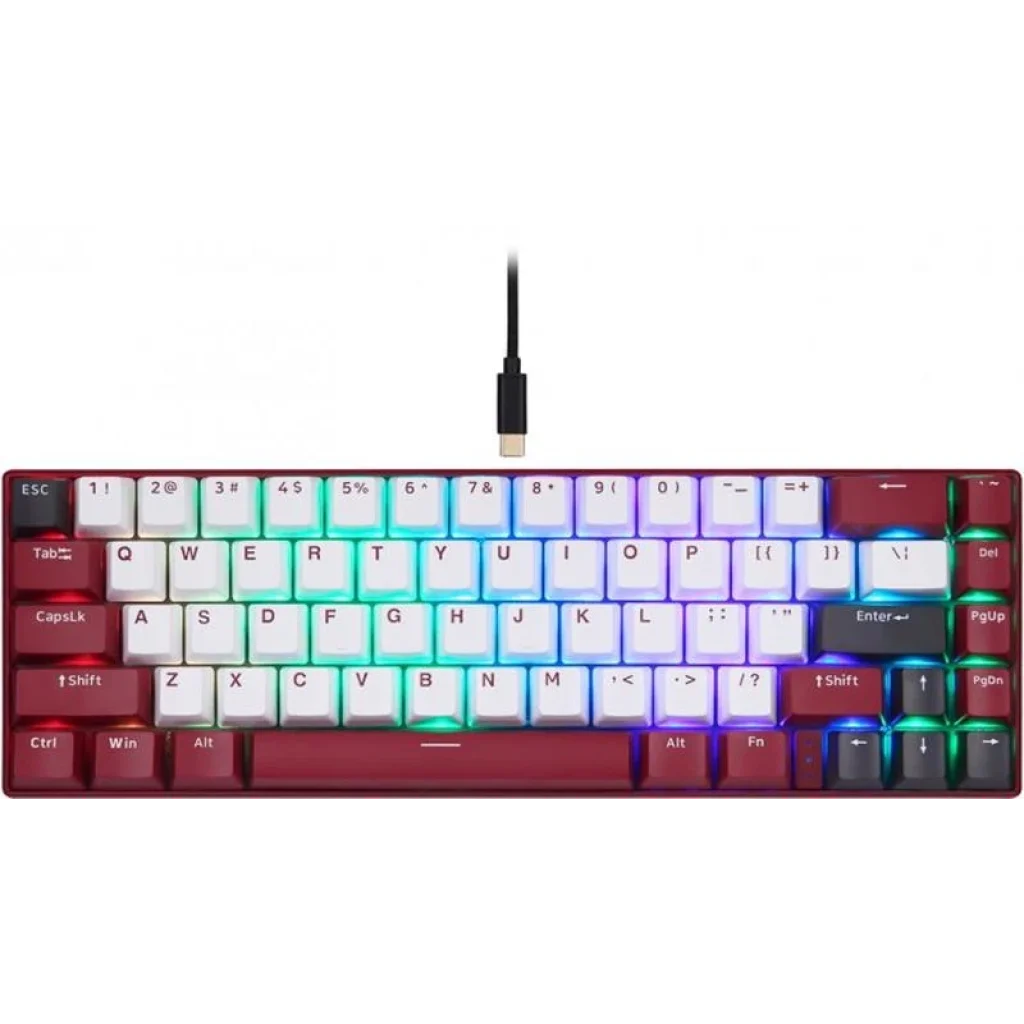 Клавіатура бездротова Motospeed BK67 Longhua Blue Red (mtbk67rmb) UA