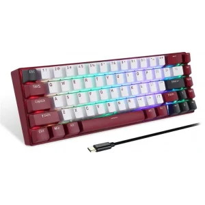 Клавіатура бездротова Motospeed BK67 Longhua Blue Red (mtbk67rmb) UA