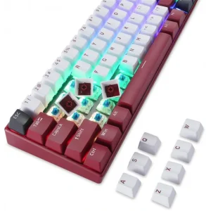 Клавіатура бездротова Motospeed BK67 Longhua Blue Red (mtbk67rmb) UA