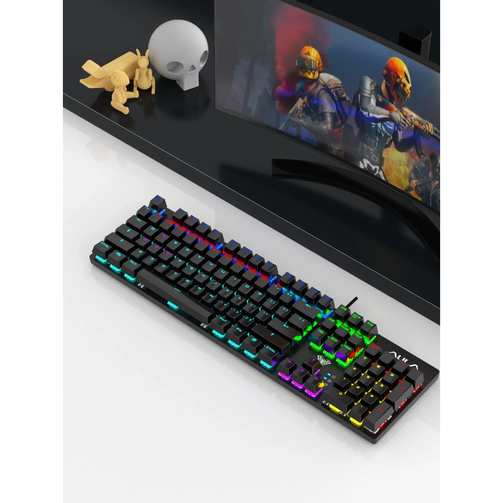 Клавіатура Aula Mechanical S2022 Black keycaps, blue switch (6948391202235) UA