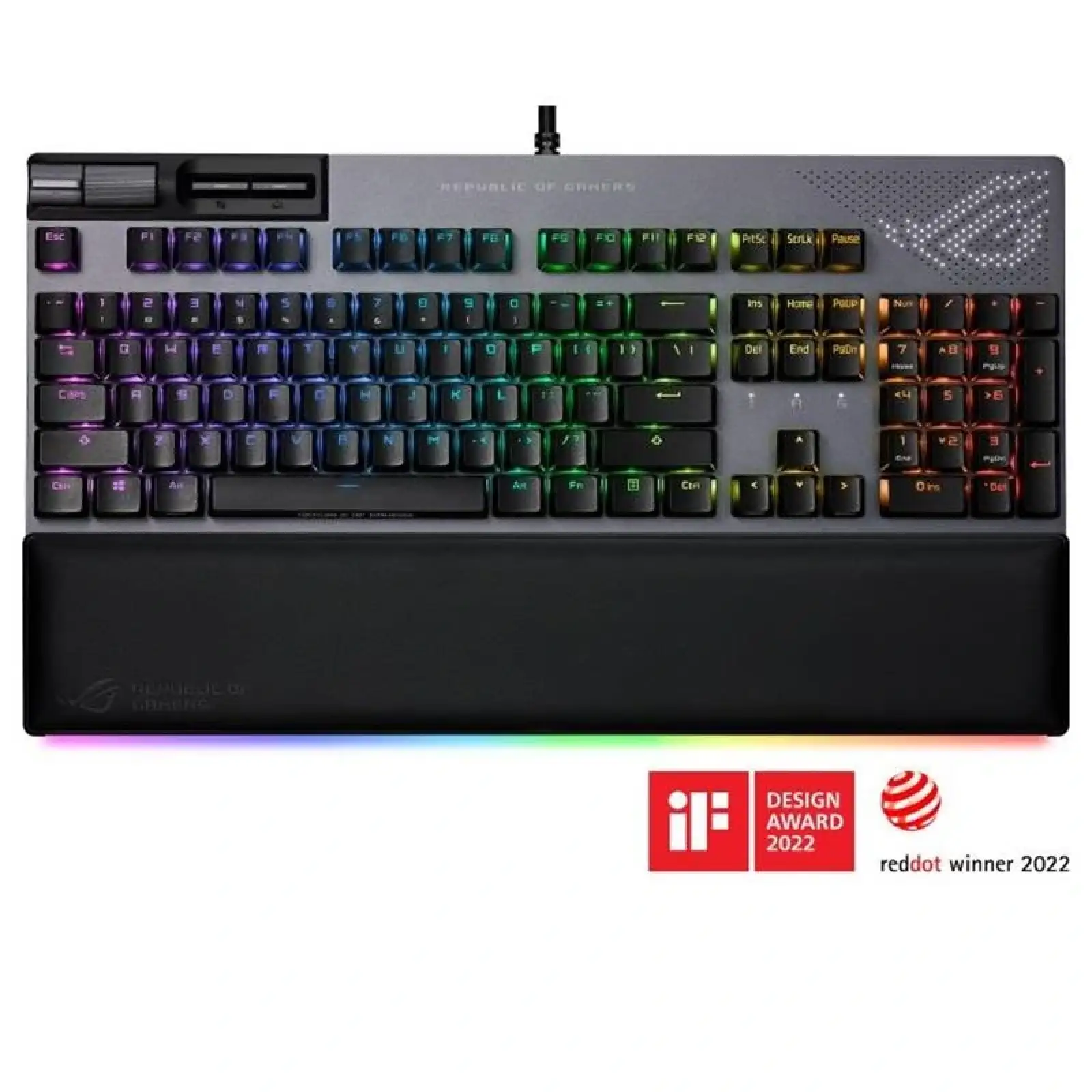 Клавіатура Asus ROG Strix Flare II Animate RGB 113key NX Red EN Black (90MP02E6-BKUA01) UA