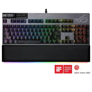 Клавіатура Asus ROG Strix Flare II Animate RGB 113key NX Red EN Black (90MP02E6-BKUA01) UA