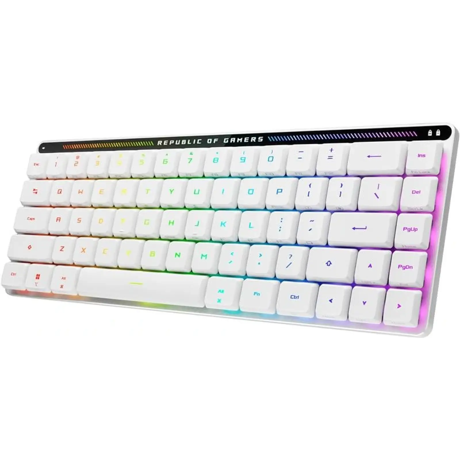 Клавіатура бездротова Asus ROG Falchion RX Low Profile 68key NX RD EN RGB White (90MP03EC-BKUA10) UA