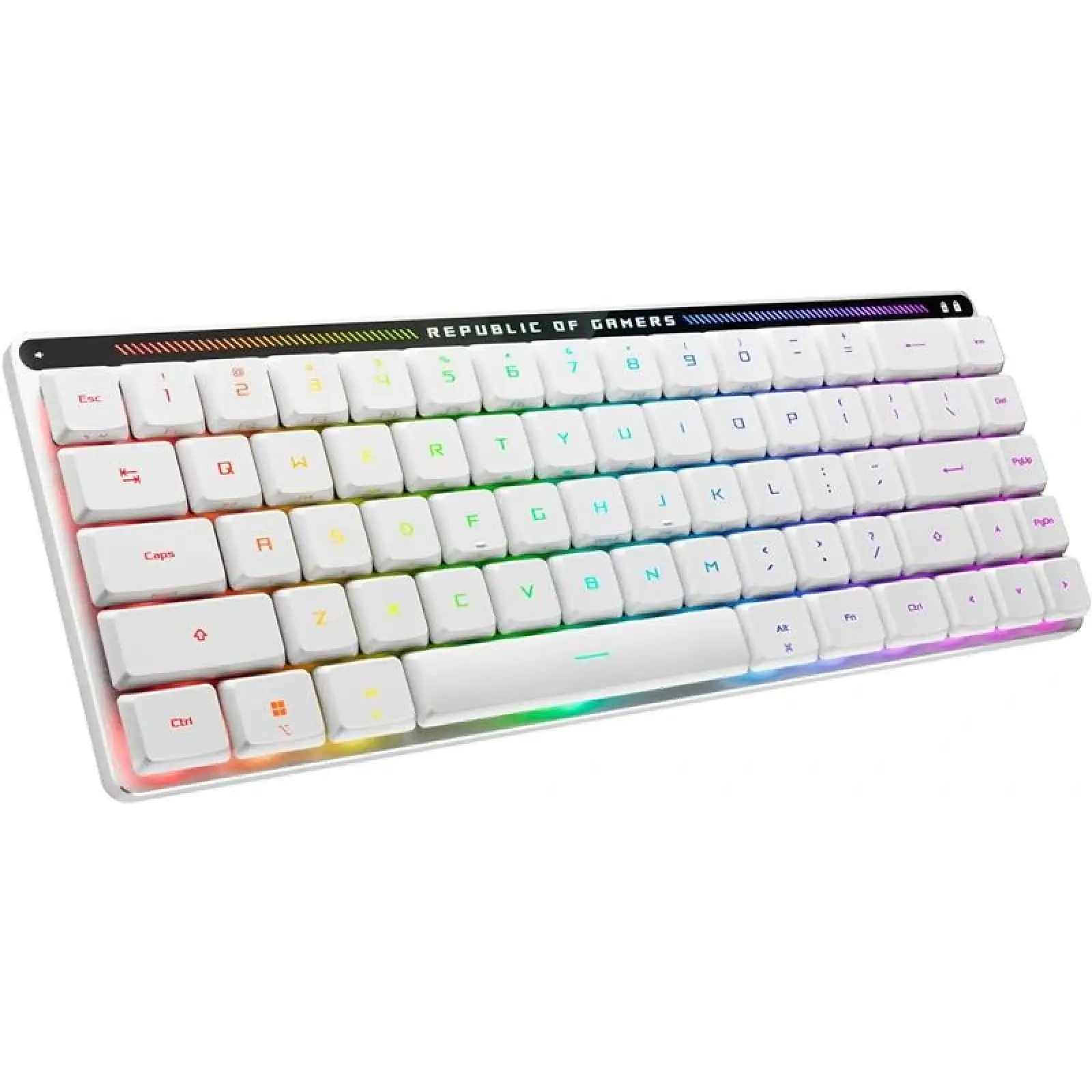Клавіатура бездротова Asus ROG Falchion RX Low Profile 68key NX RD EN RGB White (90MP03EC-BKUA10) UA