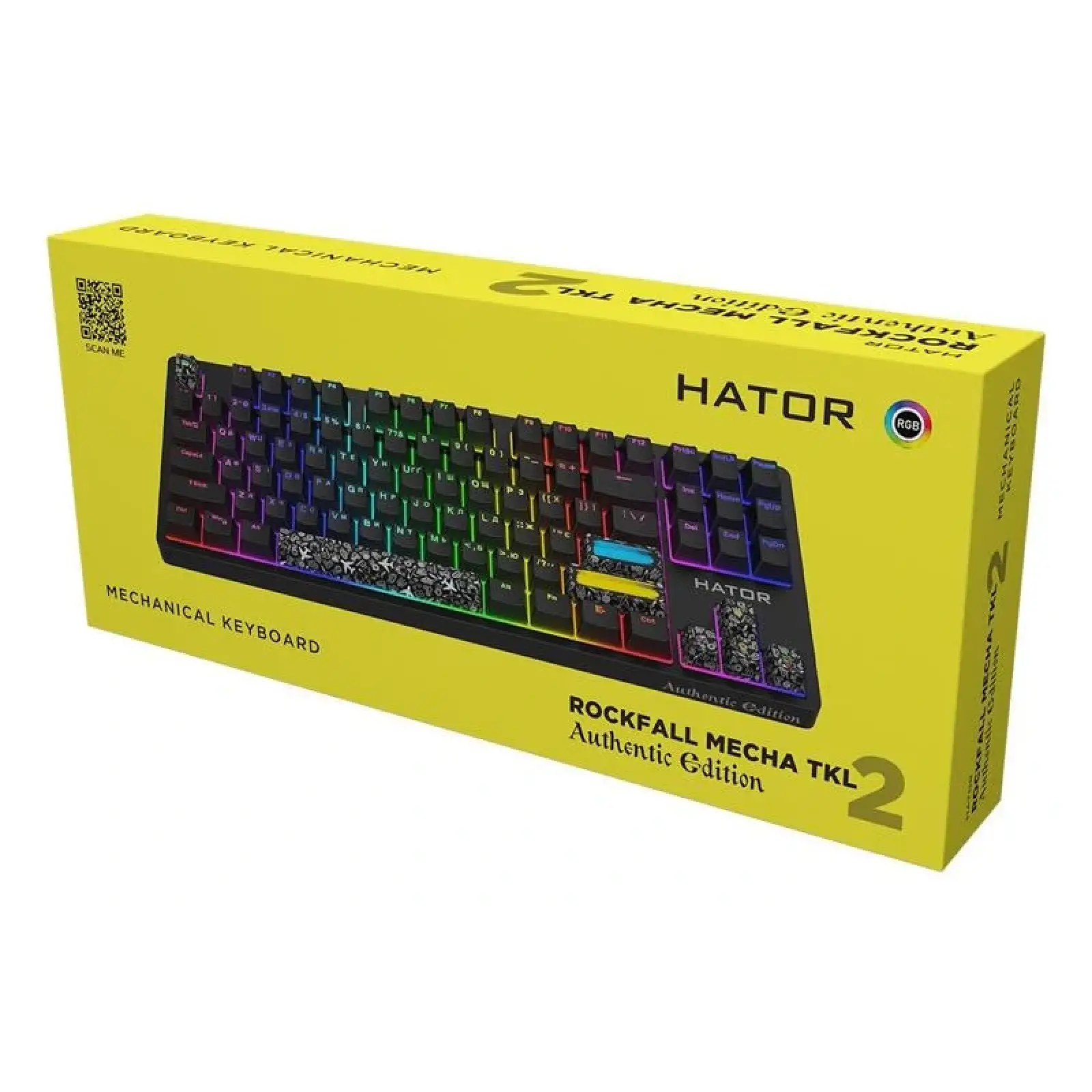 Клавіатура Hator Rockfall 2 Mecha TKL Authentic Edition Black (HTK-530) UA