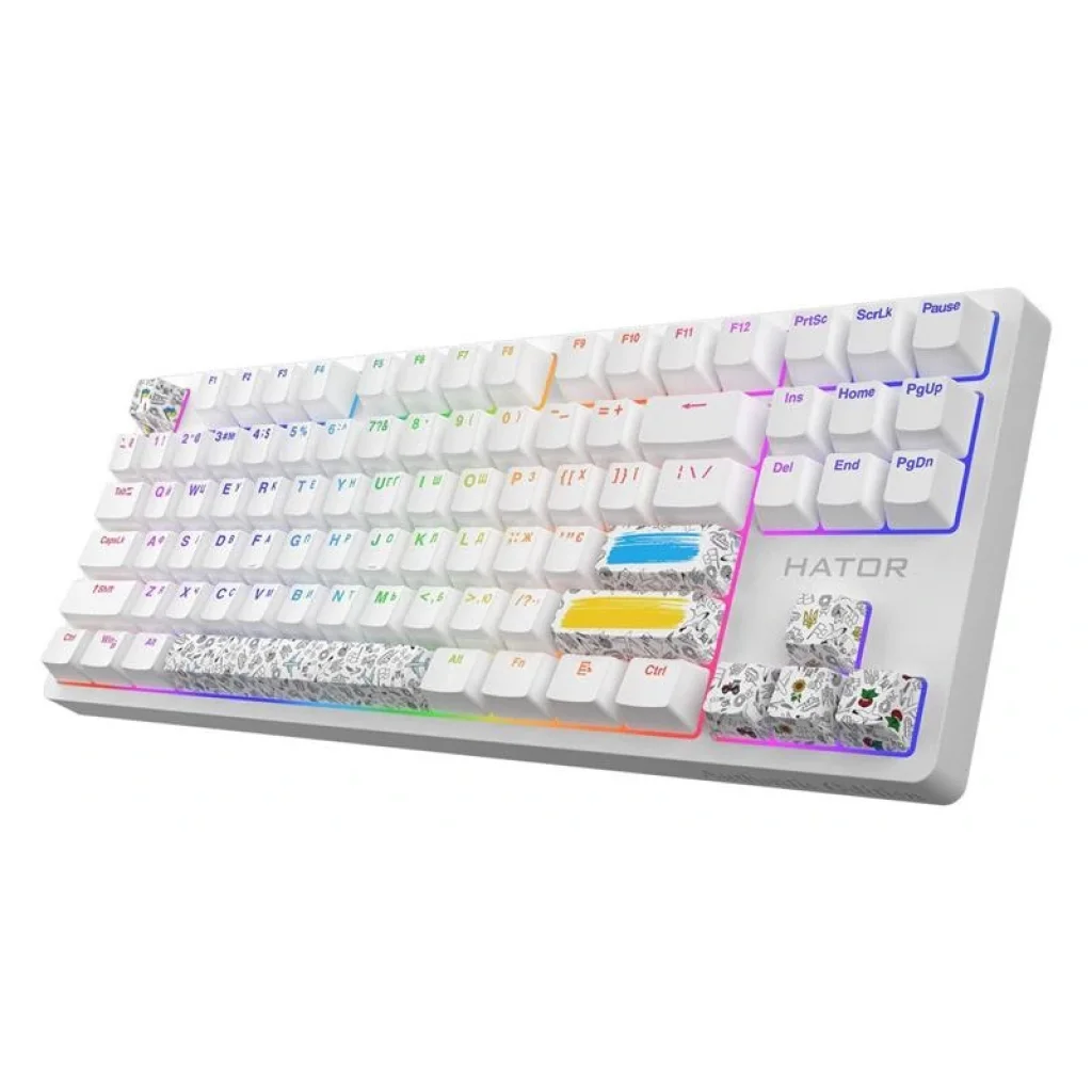 Клавіатура Hator Rockfall 2 Mecha TKL Authentic Edition White (HTK-531) UA