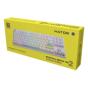 Клавіатура Hator Rockfall 2 Mecha TKL Authentic Edition White (HTK-531) UA