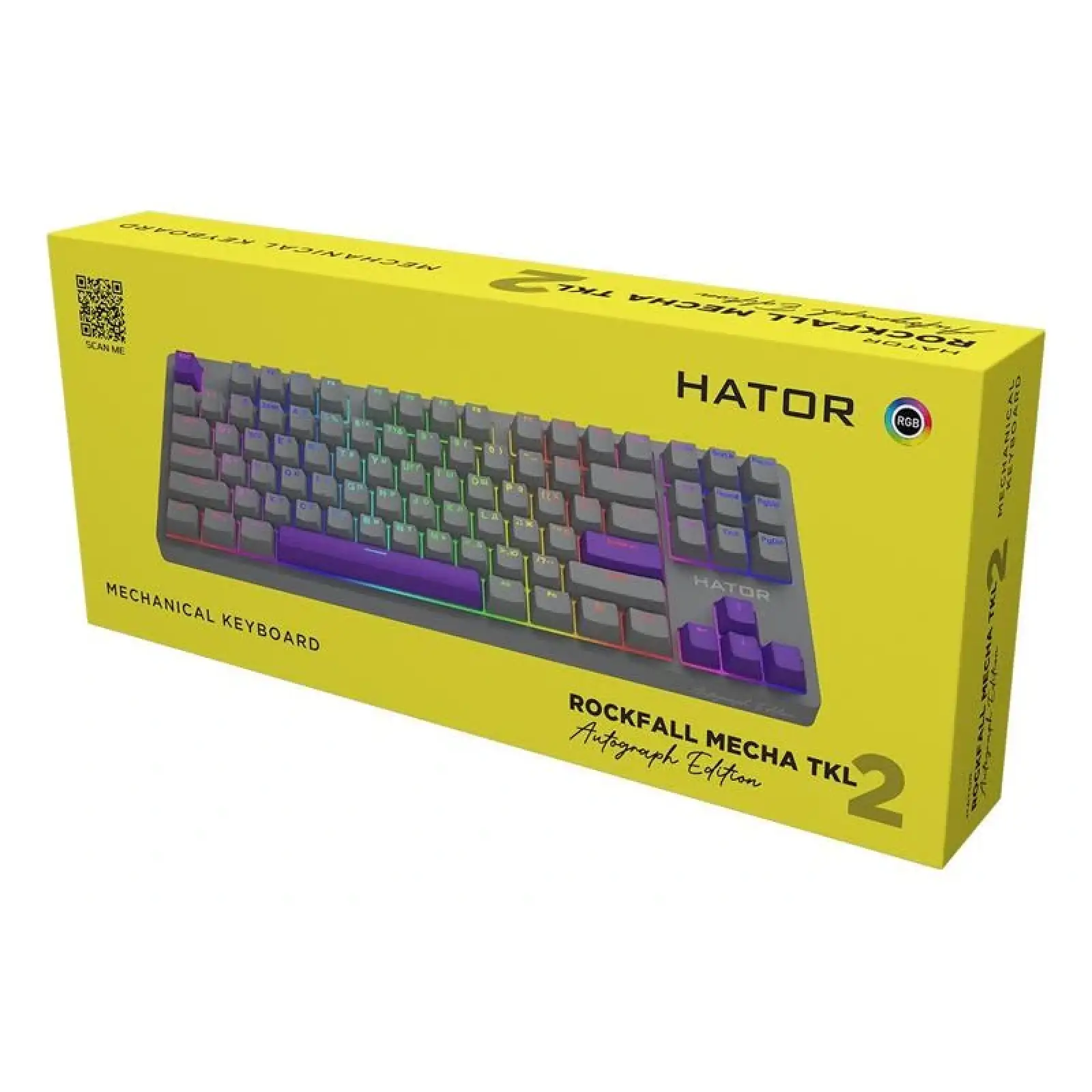 Клавіатура Hator Rockfall 2 Mecha TKL Autograph Edition Titanium (HTK-526) UA