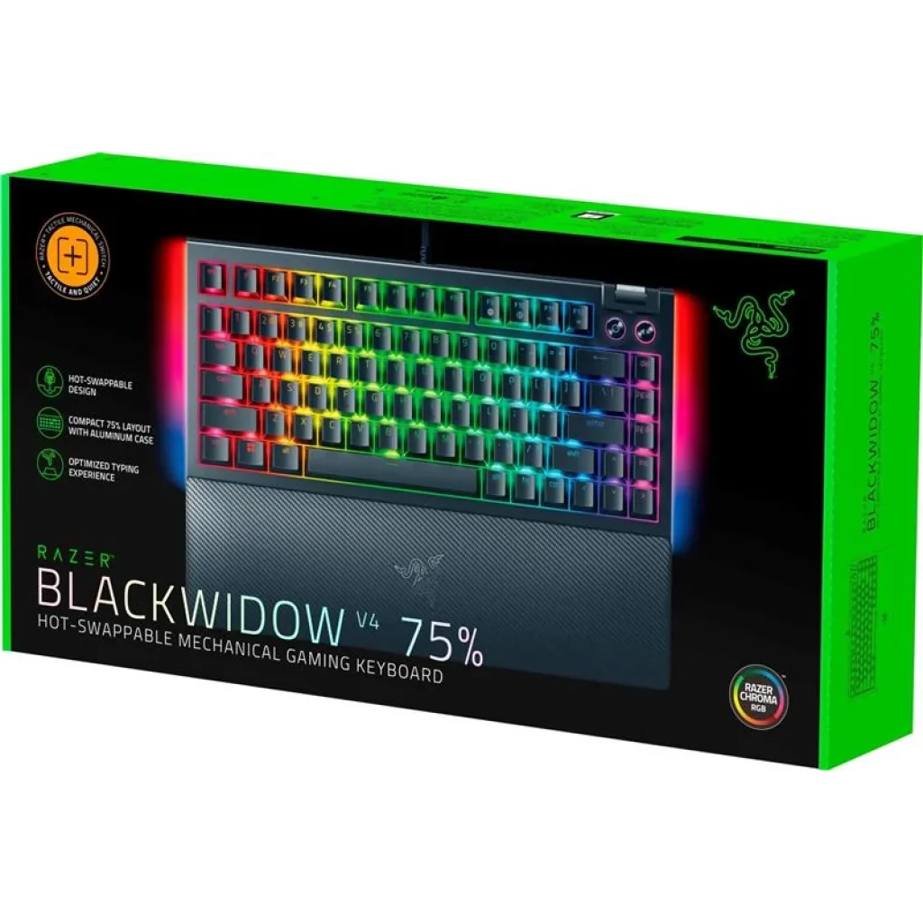 Клавиатура Razer BlackWidow V4 75% Black (RZ03-05000100-R3M1) UA
