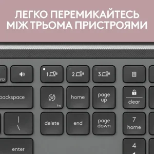 Клавиатура беспроводная Logitech Signature Slim K950 US Graphite USB (920-012465) UA