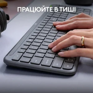 Клавиатура беспроводная Logitech Signature Slim K950 US Graphite USB (920-012465) UA