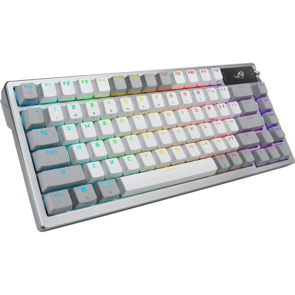 Клавіатура бездротова Asus ROG Azoth RGB WL BT White (90MP031A-BKUA11) UA