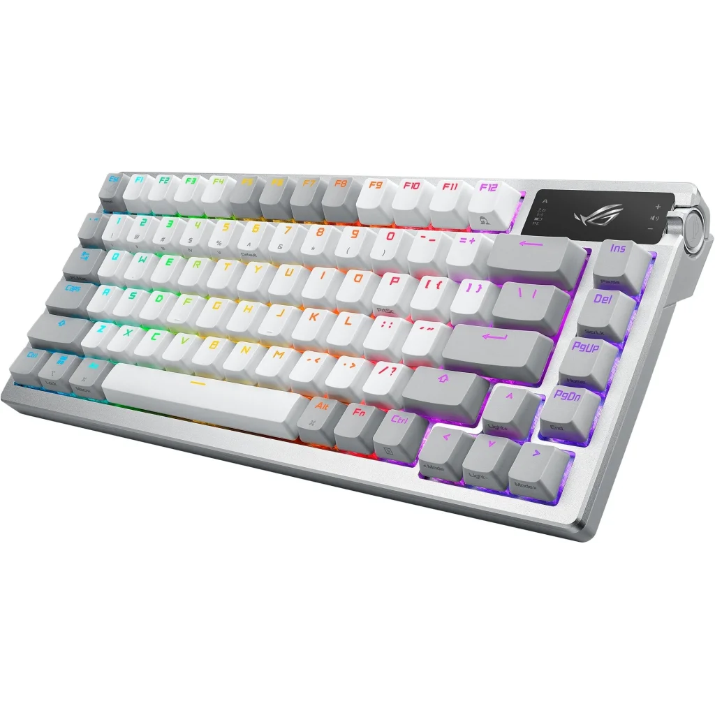 Клавіатура бездротова Asus ROG Azoth RGB WL BT White (90MP031A-BKUA11) UA