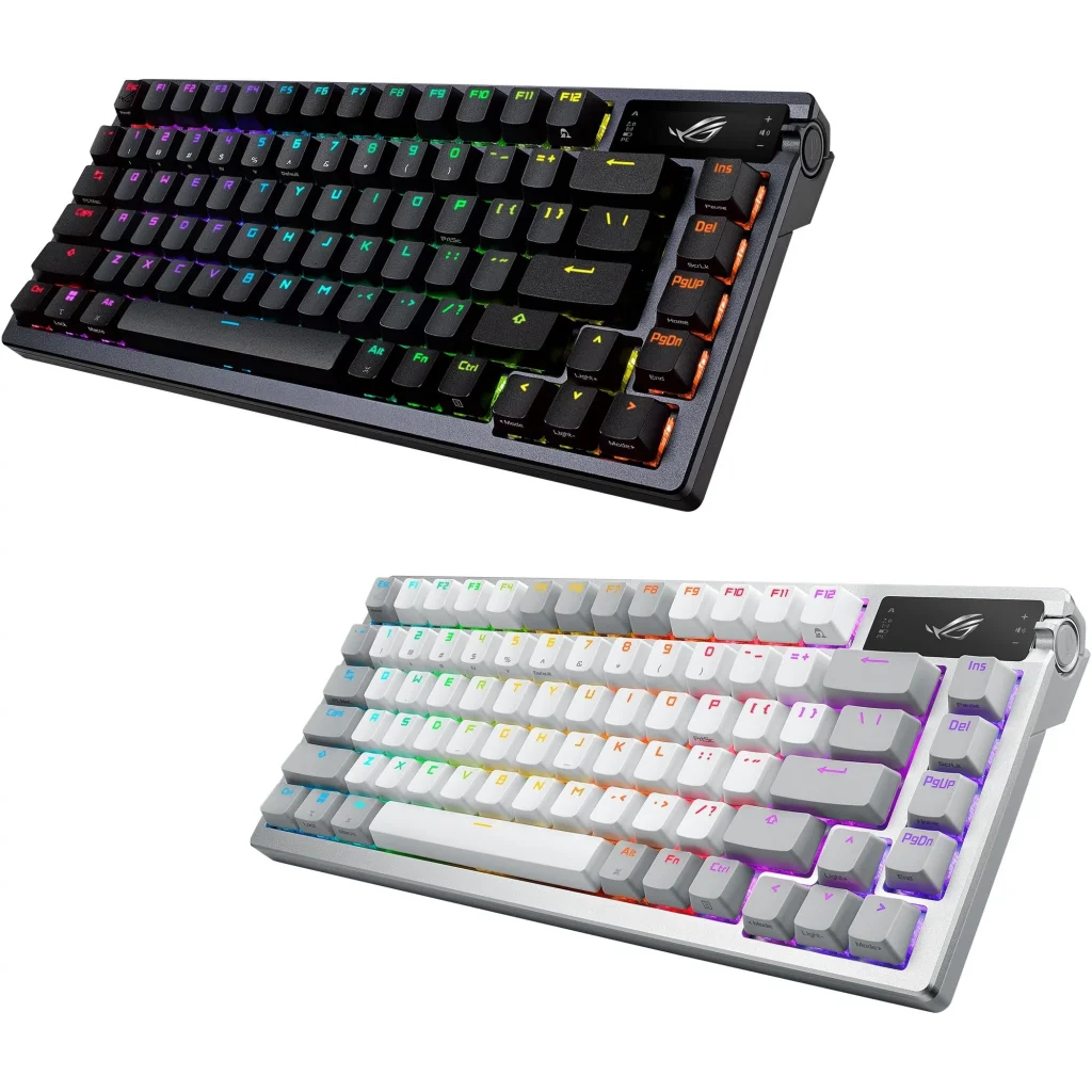 Клавіатура бездротова Asus ROG Azoth RGB WL BT White (90MP031A-BKUA11) UA