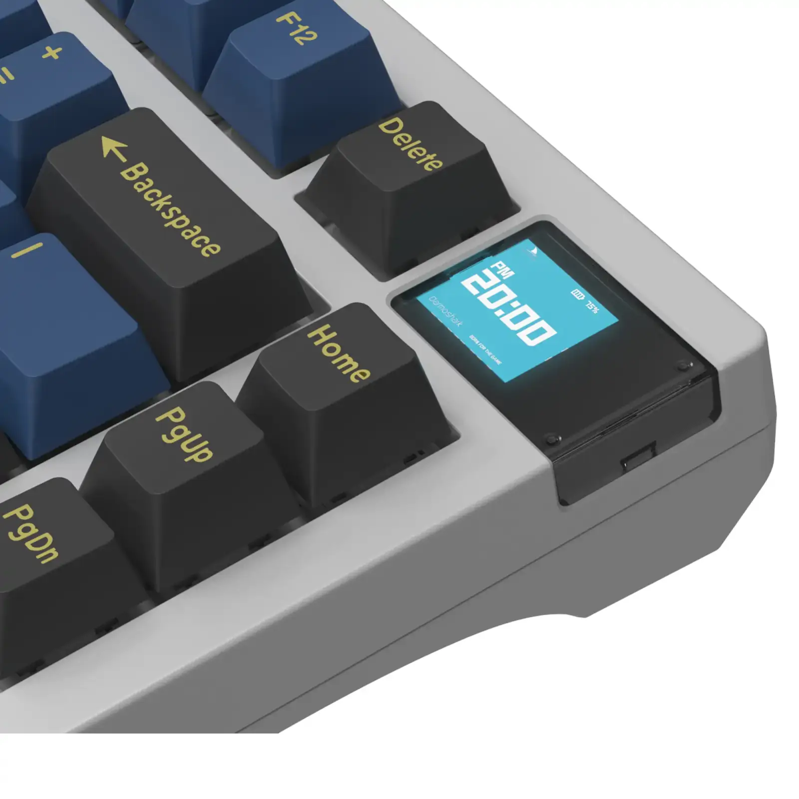 Клавиатура беспроводная Motospeed Darmoshark K8 Gateron Silver Pro Black-Blue (dmk8bgspro) UA