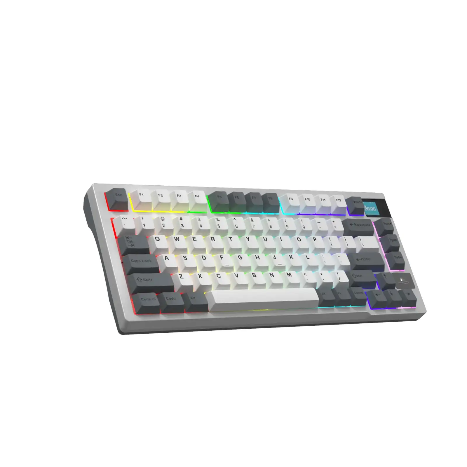 Клавиатура беспроводная Motospeed Darmoshark K8 Gateron Silver Pro White-Gray (dmk8wgspro) UA
