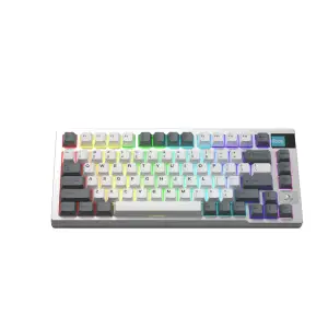 Клавиатура беспроводная Motospeed Darmoshark K8 Gateron Silver Pro White-Gray (dmk8wgspro) UA