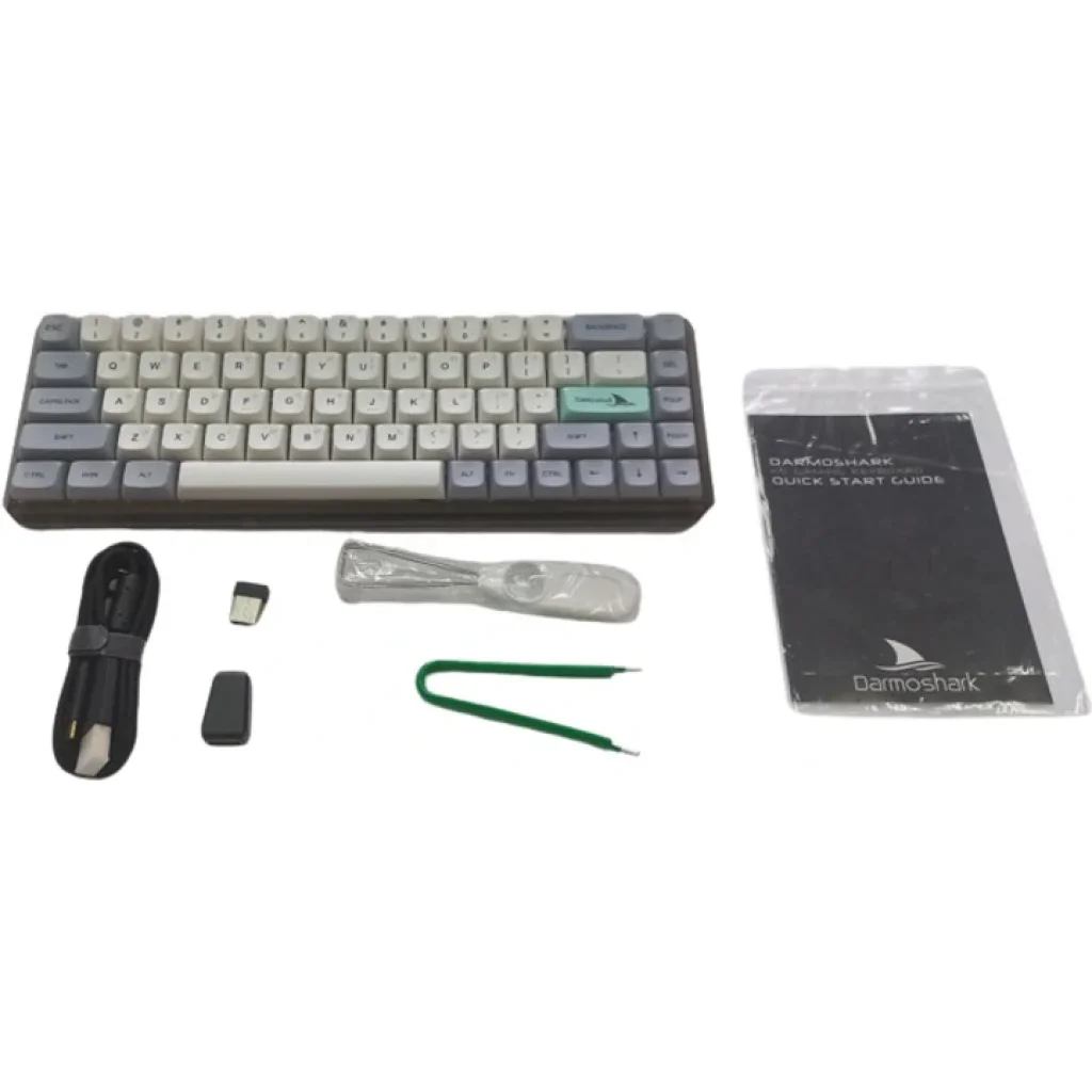 Клавиатура беспроводная Motospeed Darmoshark K5 Gateron Silver Pro Light Gray (dmk5lgspro) UA
