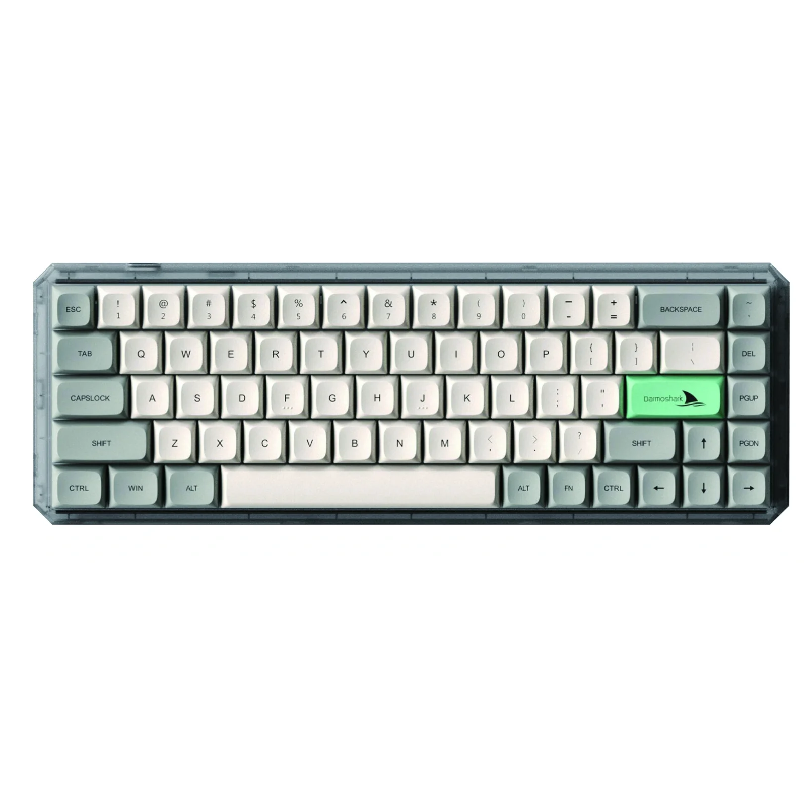 Клавиатура беспроводная Motospeed Darmoshark K5 Gateron Yellow Pro Light Gray (dmk5lgypro) UA