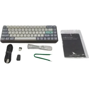 Клавіатура бездротова Motospeed Darmoshark K5 Gateron Yellow Pro Light Gray (dmk5lgypro) UA