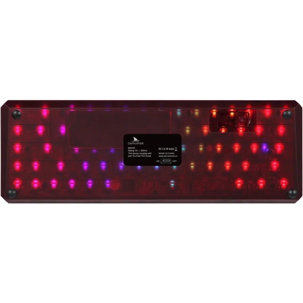 Клавиатура беспроводная Motospeed Darmoshark K5 Gateron Red Red-Black (dmk5rbgr) UA