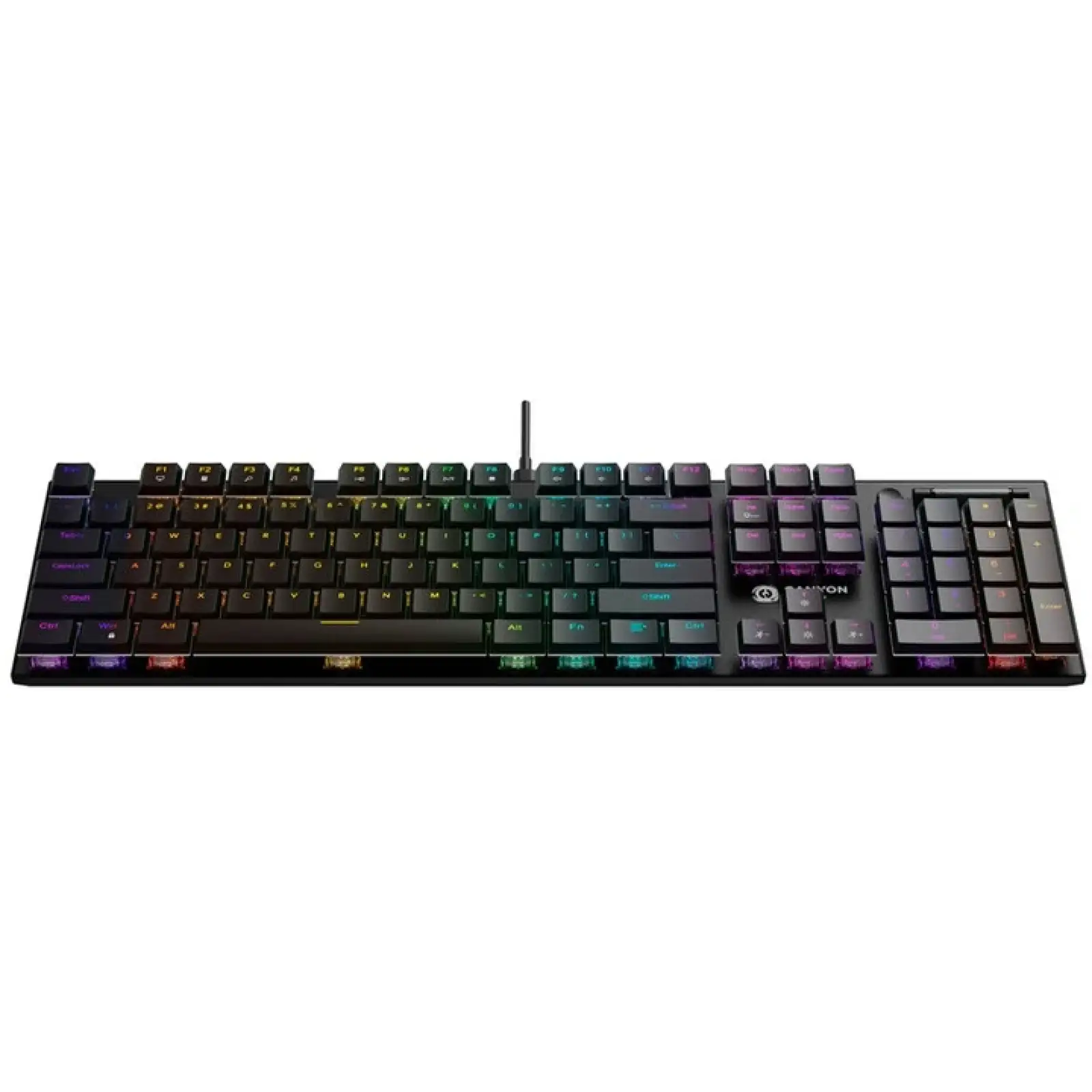 Клавиатура Canyon Cometstrike GK-55 RGB ENG/UKR USB Black (CND-SKB55-US) UA