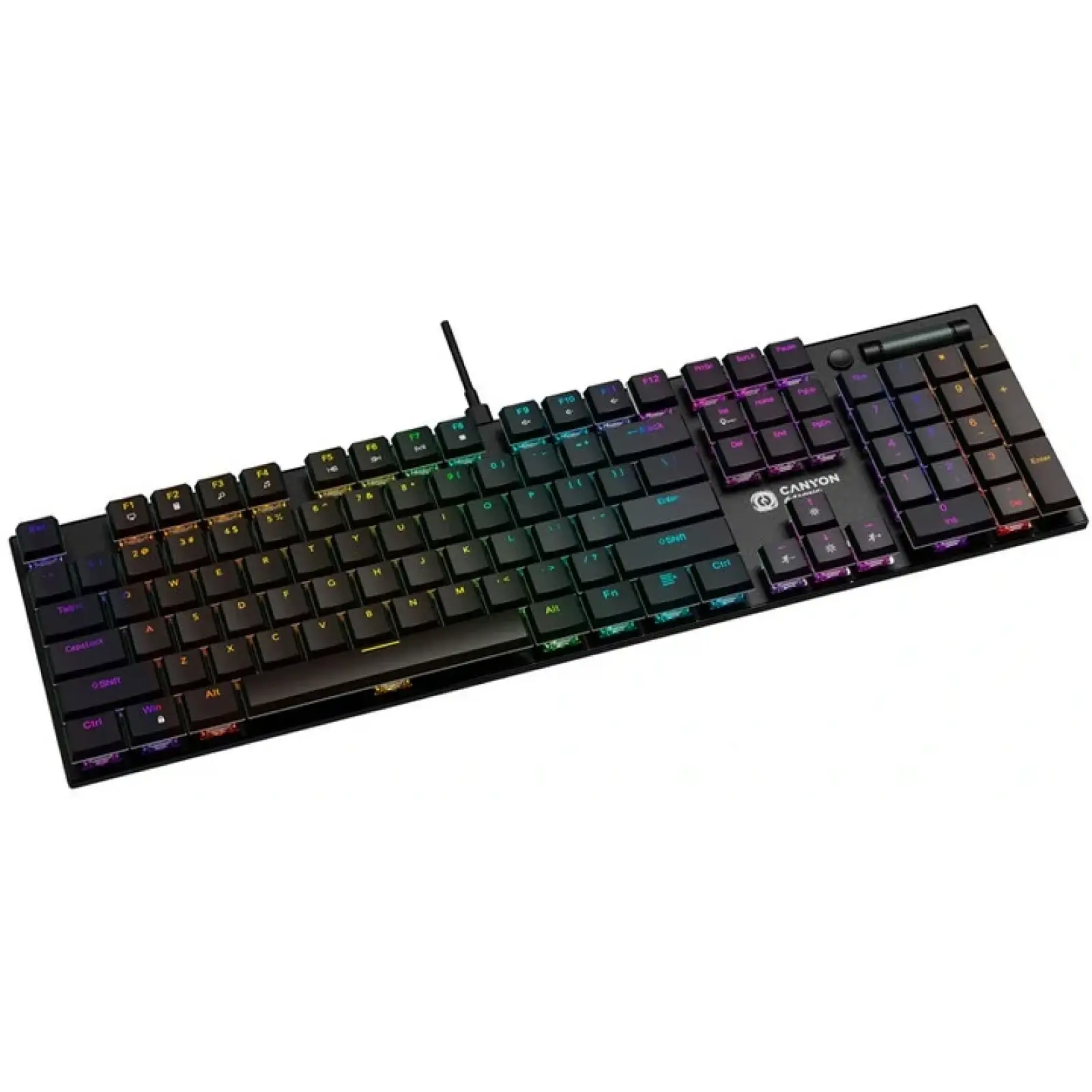 Клавиатура Canyon Cometstrike GK-55 RGB ENG/UKR USB Black (CND-SKB55-US) UA