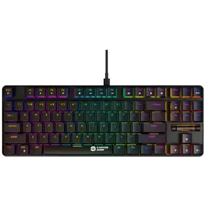 Клавиатура Canyon Cometstrike GK-50 RGB TKL ENG/UKR USB Black (CND-SKB50-US) UA