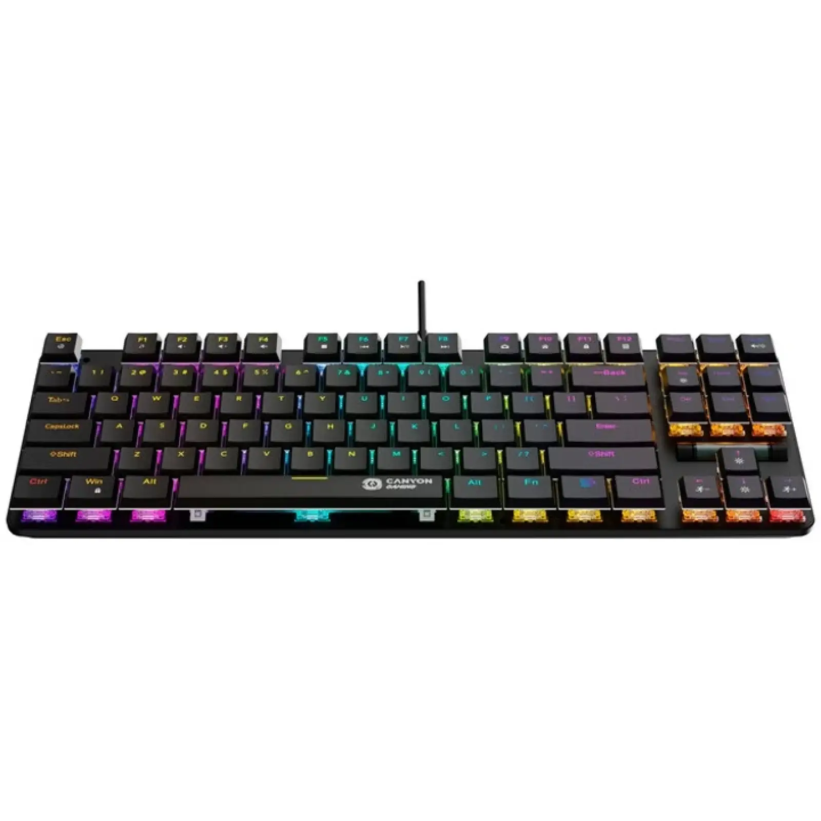 Клавиатура Canyon Cometstrike GK-50 RGB TKL ENG/UKR USB Black (CND-SKB50-US) UA