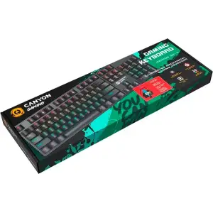 Клавіатура Canyon Deimos GK-4 Rainbow LED ENG/UKR USB Black (CND-SKB4-US) UA