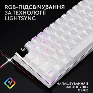 Клавіатура Logitech G PRO X 60 TKL GX Optical Tactile White (920-011930) UA