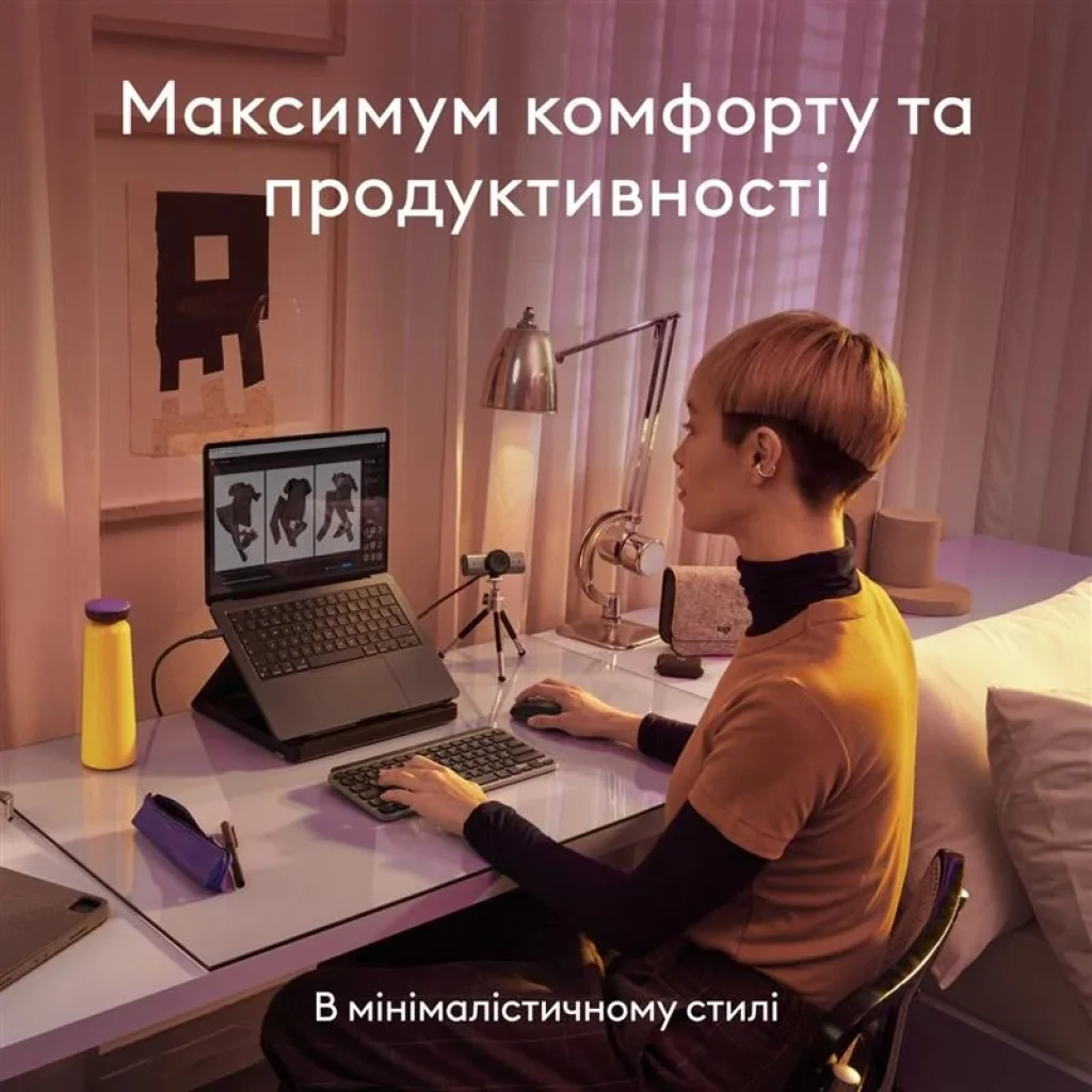 Клавіатура бездротова Logitech MX Keys Mini for Mac Minimalist Wireless Illuminated Space Gray (920-012652) UA