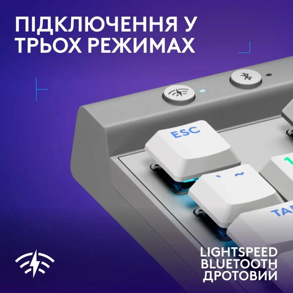 Клавіатура Logitech G515 Lightspeed TKL White (920-012539) UA