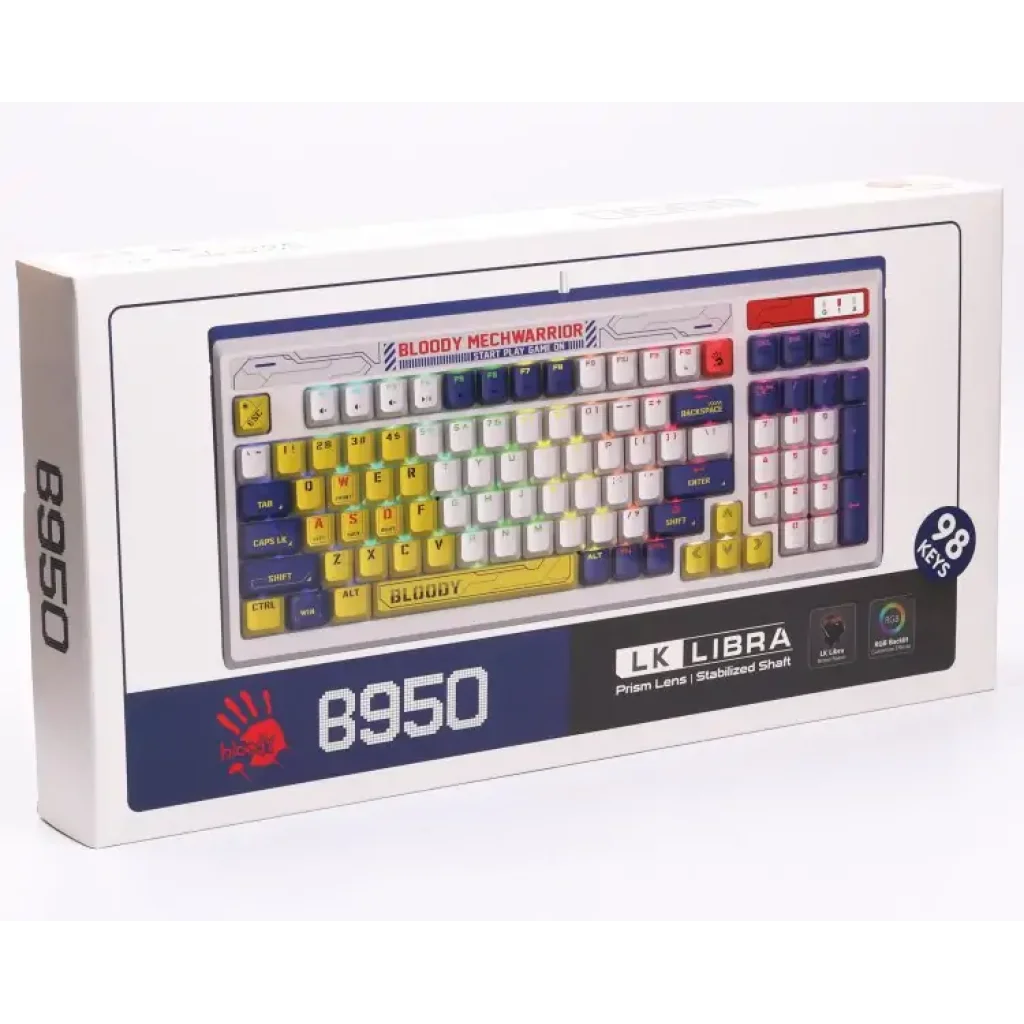 Клавіатура A4Tech Bloody B950 RGB Warrior Blue, B950 RGB (Warrior Blue) UA