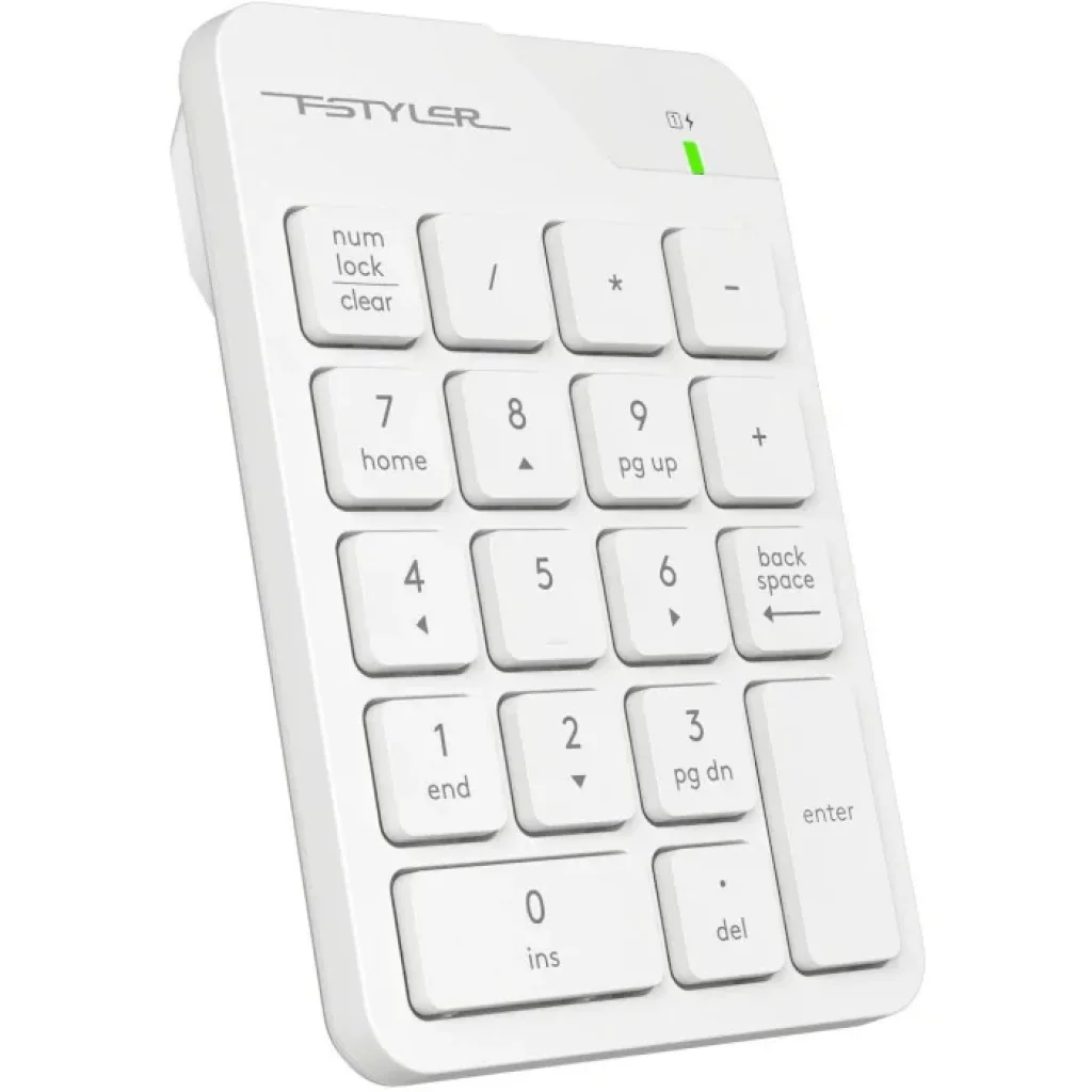 Клавиатура цифровая A4Tech Fstyler FGK21C White, FGK21C (White) UA